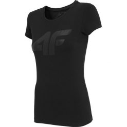 T-shirt damski TSD005 - głęboka czerń. T-shirty damskie marki 4f. Za 44.99 zł.