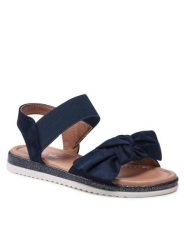 Nelli Blu Sandały CS2505-03 Granatowy. Niebieskie sandały dziewczęce Nelli Blu, z materiału, bez zapięcia. Za 53.99 zł.