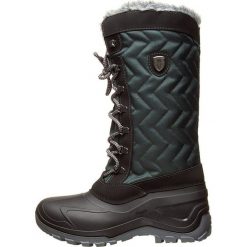 Kozaki zimowe "Nietos" w kolorze ciemnozielono-czarnym. Zielone kozaki damskie CMP Shoes, z materiału, bez obcasa. W wyprzedaży za 219.95 zł.