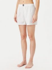 HUGO Szorty piżamowe 50531657 Biały Relaxed Fit. Białe piżamy damskie Hugo, xl, bez wzorów, z bawełny, bez ramiączek. Za 129.99 zł.