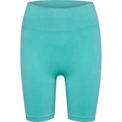 Damskie wysokie legginsy bezszwowe Hummel Alive. Niebieskie legginsy damskie Hummel, bez wzorów, z materiału, na fitness i siłownię. Za 170.50 zł.