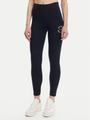 Tommy Hilfiger Legginsy UW0UW05893 Granatowy Slim Fit. Niebieskie legginsy damskie Tommy Hilfiger, m, bez wzorów, z bawełny. Za 129.99 zł.