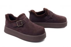Filippo DP7946/26 D BR ciemnobrązowy, botki damskie. Brązowe botki damskie Filippo, na jesień, ze skóry, bez obcasa, bez zapięcia. Za 203.92 zł.