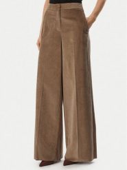 Marella Spodnie materiałowe Etre 2623136062 Brązowy jasny Wide Leg. Brązowe spodnie materiałowe damskie Marella, bez wzorów, z bawełny. Za 849.99 zł.