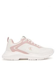 Calvin Klein Sneakersy Low Cut Lace-Up V3A9-83233-1844 D Biały. Białe buty sportowe dziewczęce Calvin Klein, bez wzorów, ze skóry, bez zapięcia. Za 479.99 zł.