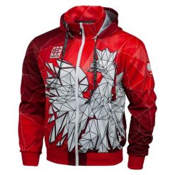 Bluza sportowa męska Extreme Hobby POLSKA. Czerwone bluzy męskie EXTREME HOBBY, m, bez wzorów, z poliesteru, z kapturem. Za 259.00 zł.