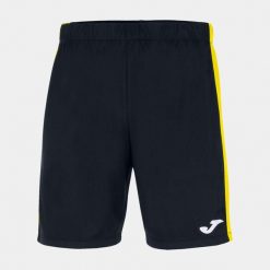 Spodenki do piłki nożnej męskie Joma Maxi. Czarne szorty dla chłopców Joma, m, bez wzorów, z materiału. Za 125.50 zł.