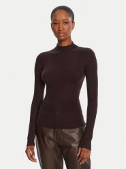 TWINSET Sweter 252TT3111 Brązowy Slim Fit. Brązowe swetry damskie Twinset, xxl, bez wzorów, z wełny, bez kołnierzyka, bez ramiączek, bez kaptura. Za 649.99 zł.