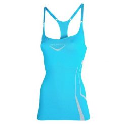 Koszulka damska na ramiączkach Brubeck Fitness z topem kolor lazurowy L CM10070. Niebieskie koszulki sportowe damskie Brubeck, l, bez wzorów, bez kołnierzyka, bez ramiączek, na fitness i siłownię. Za 95.00 zł.