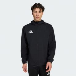 Kurtka Entrada26 All Weather. Białe kurtki męskie Adidas, l, bez wzorów, z materiału, na fitness i siłownię. Za 181.99 zł.