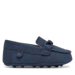 Mokasyny Mayoral. Niebieskie półbuty chłopięce Mayoral, bez wzorów, bez zapięcia. Za 99.99 zł.