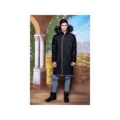 Jeansowa Kurtka Parka z obszyciem z futra ekologicznego. Kurtki męskie marki bonprix. Za 449.00 zł.