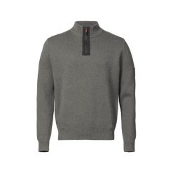 Zamek błyskawiczny pull col Musto Salcombe. Szare bluzy męskie Musto, bez wzorów, bez kaptura. Za 525.50 zł.