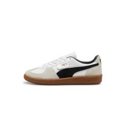 Buty do chodzenia damskie Puma Palermo Lth. Białe obuwie sportowe damskie Puma, bez wzorów, z gumy, trekkingowe. Za 407.07 zł.