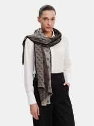 Guess Chusta AW5312 VIS03 Czarny. Czarne czapki i kapelusze damskie Guess, z aplikacjami, z materiału. Za 259.99 zł.