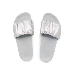 Klapki basenowe damskie Flip Flop Pool Gentle. Szare klapki damskie Flip Flop, bez wzorów, bez obcasa. Za 81.00 zł.