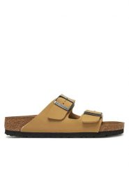 Birkenstock Klapki Arizona Birko-Flor 1029151 Beżowy. Brązowe klapki damskie Birkenstock, bez wzorów, ze skóry, bez obcasa. Za 429.00 zł.