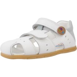 Sandały PABLOSKY 052002P Biały. Białe sandały męskie Pablosky, z materiału, bez zapięcia. Za 191.99 zł.