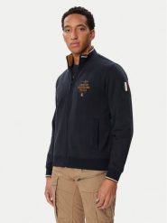 Aeronautica Militare Bluza 262FE2135UF00662 Granatowy Regular Fit. Niebieskie bluzy męskie Aeronautica Militare, l, bez wzorów, bez kaptura. Za 664.99 zł.
