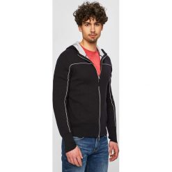 Armani Exchange - Sweter. Czarne kardigany męskie Armani Exchange, m, bez wzorów, z bawełny. W wyprzedaży za 379.90 zł.