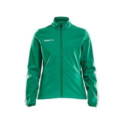 Kurtka damska Craft pro control softshell. Zielone kurtki sportowe damskie Craft, m, bez wzorów, z elastanu, bez kaptura. Za 340.25 zł.