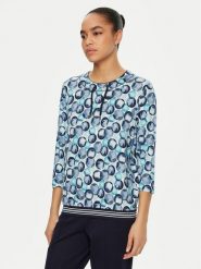 Olsen Bluzka 11104986 Niebieski Regular Fit. Niebieskie bluzki damskie Olsen, bez wzorów, z wiskozy, bez kołnierzyka, bez ramiączek. Za 189.99 zł.
