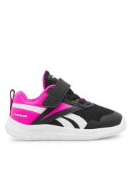 Reebok Buty do biegania Rush Runner 5 100034144 Czarny. Czarne buty sportowe dziewczęce Reebok, bez wzorów, z materiału, bez zapięcia, do biegania. Za 139.99 zł.