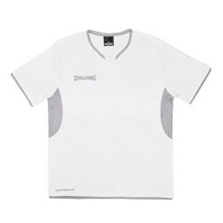 Jersey Spalding Shooting. Białe koszulki sportowe męskie Spalding, m, bez wzorów, z jersey, bez kołnierzyka, bez ramiączek, do koszykówki. Za 179.00 zł.