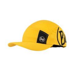 Czapka z daszkiem BUFF 5 PANEL GO CAP LOGO. Żółte czapki i kapelusze męskie Buff, bez wzorów, z elastanu. Za 143.42 zł.