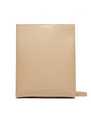 Calvin Klein Torebka K60K612649 Beżowy. Brązowe listonoszki damskie Calvin Klein, bez wzorów, ze skóry, bez dodatków. Za 849.99 zł.