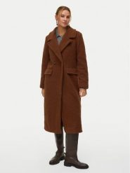 Vero Moda Kożuch Teresa 10333681 Brązowy Regular Fit. Brązowe płaszcze damskie Vero Moda, l, bez wzorów, z syntetyku, bez kaptura. Za 359.99 zł.