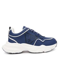 Sneakersy Guess. Niebieskie trampki i tenisówki chłopięce Guess, z aplikacjami, bez zapięcia. Za 259.99 zł.