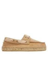 Manebi Espadryle K 1.1 KW Beżowy. Brązowe espadryle damskie Manebi, bez wzorów, ze skóry, bez obcasa, bez zapięcia. Za 379.99 zł.