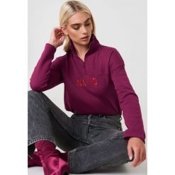 NA-KD Bluza z suwakiem - Red. Czerwone bluzy damskie NA-KD, z bawełny. Za 161.95 zł.