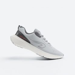 Buty do biegania męskie Kiprun Jogflow 100.1. Brązowe buty sportowe męskie KALENJI, z kauczuku, bez zapięcia, do biegania. Za 99.99 zł.