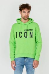 DSQUARED2 Zielona bluza Sweatshirt. Zielone bluzy męskie Dsquared2, m, bez wzorów, bez kaptura. W wyprzedaży za 999.99 zł.