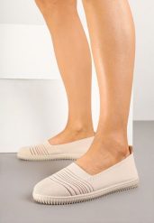 Beżowe Tenisówki z Ozdobnymi Paskami Loroti. Brązowe trampki i tenisówki damskie Born2be, bez wzorów, z jeansu, klasyczne, bez zapięcia. Za 49.99 zł.