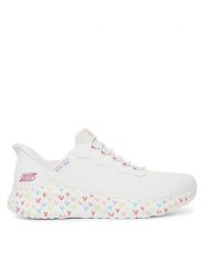 Skechers Sneakersy BOBS Sport Squad Chaos 117249/WHT Biały. Białe obuwie sportowe damskie Skechers, bez wzorów, z materiału. Za 359.99 zł.