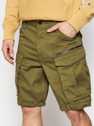 G-Star Raw Szorty materiałowe Rovic D08566-5126-724 Zielony Relaxed Fit. Zielone szorty męskie G-Star Raw, m, bez wzorów, z bawełny, retro. Za 389.99 zł.