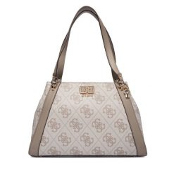 Torebka Guess. Brązowe torebki do ręki damskie Guess, z aplikacjami, klasyczne, bez dodatków. Za 719.99 zł.