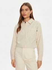 JJXX Koszula Maddy 12267802 Écru Relaxed Fit. Bluzki damskie JJXX, l, bez wzorów, z bawełny, bez kołnierzyka, bez ramiączek. Za 149.99 zł.