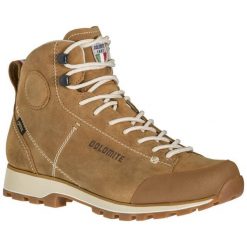 Buty trekkingowe damskie Dolomite Cinquantaquattro High FG GTX. Brązowe obuwie sportowe damskie Dolomite, bez wzorów, trekkingowe. W wyprzedaży za 711.25 zł.