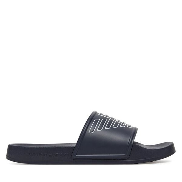 Klapki Emporio Armani. Niebieskie klapki męskie Emporio Armani. Za 319.99 zł.