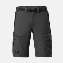 Spodenki trekkingowe męskie Forclaz MT500. Brązowe krótkie spodenki sportowe męskie FORCLAZ, l, bez wzorów, z materiału, trekkingowe. Za 119.99 zł.