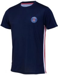 Koszulka piłkarska dla dorosłych Paris Saint-Germain. Niebieskie koszulki sportowe męskie PSG, l, bez wzorów, z materiału, bez kołnierzyka, bez ramiączek, do piłki nożnej. Za 129.99 zł.