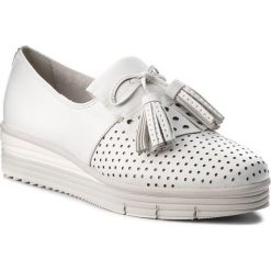 Półbuty TAMARIS - 1-24720-20 White 100. Białe półbuty damskie Tamaris, z materiału. W wyprzedaży za 199.00 zł.