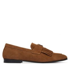 Loafersy Furla. Brązowe mokasyny damskie Furla. Za 1,059.00 zł.