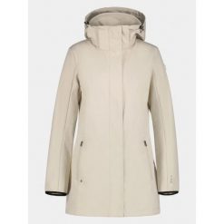 Kurtka Softshell Damska Luhta Iloniemi. Brązowe kurtki damskie Luhta, bez wzorów, z softshellu, bez kaptura. W wyprzedaży za 479.20 zł.