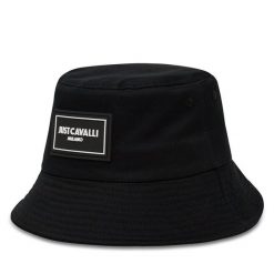 Kapelusz Just Cavalli. Czarne czapki i kapelusze damskie Just Cavalli, bez wzorów. Za 239.99 zł.
