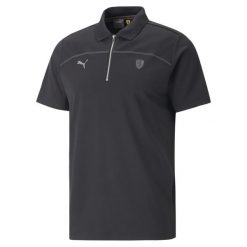 Koszulka polo sportowa męska Puma FERRARI STYLE 53833001. Czarne koszulki polo męskie Puma, m, bez wzorów, bez kołnierzyka, bez ramiączek. Za 216.47 zł.